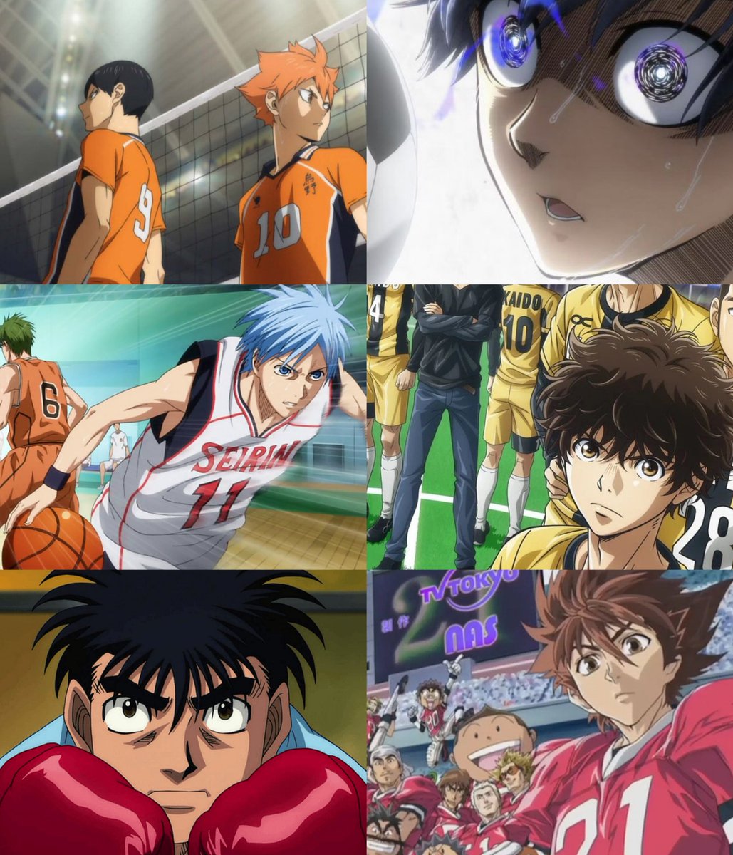 Medianimes's tweet photo. Classez ces animes de sport du meilleur au moins bon  📉

Top 🥇 :
Top 🥈 :
Top 🥉 : 
Top 4 :
Top 5 :
Top 6 : https://t.co/2t46SmiIyi