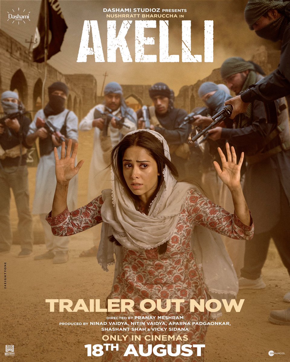 AKELLI - An Ordinary Girl’s Battle For Survival. Here’s the Power Trailer 

#AkelliTrailer, Out Now.

bit.ly/AkelliTrailer

Coming only in cinemas on 18th August....#Akelli.

@Nushrratt #NishantDahiya #AmirBoutrous @TsahiHalevi @ninad_nv @NitinPVaidya @aparnavpwoman…