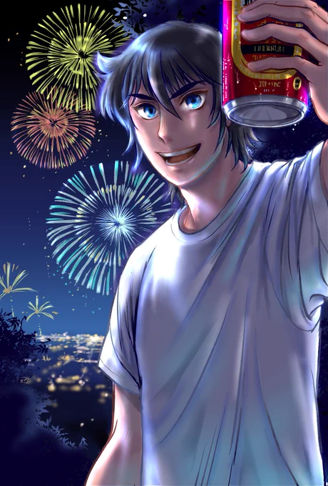 再放送・花火ール大将。乾杯!