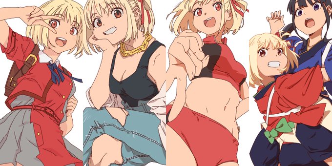 先月の日曜日まとめ。日曜はサインペンにしますか #リコリコ 