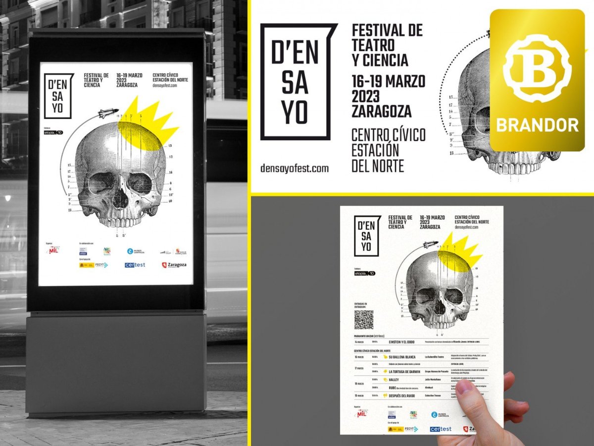 VirtualCivan's tweet photo. 💀🚀👑 Una calavera, un cohete y una corona han compuesto la imagen de la campaña ganadora de la Medalla #BRANDOR a la mejor presencia de marca en publicidad exterior y eventos. 
Gracias a Carmen Serrano y Sara Muttoni por permitirnos que proyectos así sean posibles. https://t.co/vbvQ2NpUhK