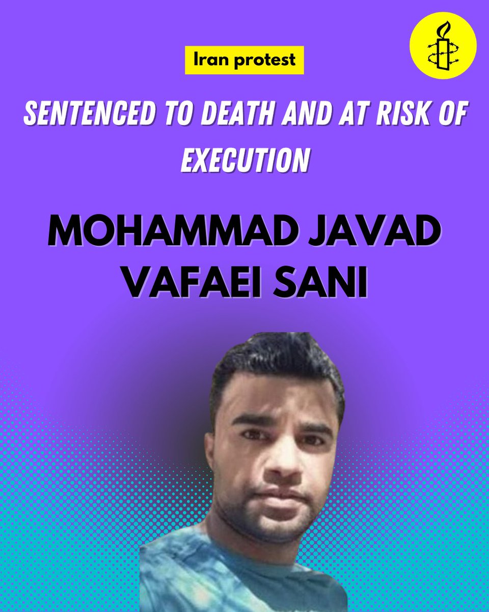 🧵Iranian boxer Mohammad Javad Vafaei Sani, 27, has been sentenced to death after a grossly unfair trial in relation to the nationwide protests that took place in Iran in November 2019. He is currently in Vakilabad prison in Mashhad, Khorasan-e Razavi province. 1/7
