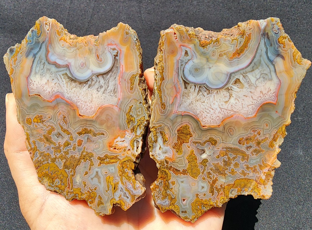 Cute monsters - Agate pair
ebay.com/itm/1260151840…

#agate #achate #agaat #agata #crystals #minerals #Gemstones #sageniteagate #mossagate #tubeagate #Collectibles #collection #collectors