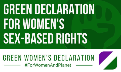Welcome to the The Green Declaration For Women’s Sex-Based Rights!
greenwomensdeclaration.uk

#ForWomenAndPlanet #GreenWomen #NoDebate