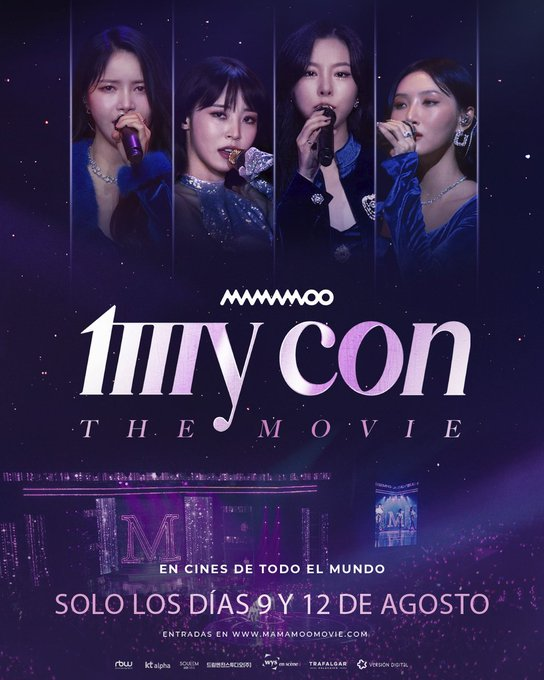 ¡Llega la película de #MAMAMOO a España de la mano de (<a href="/versiondigital/">Versión Digital</a>) y a los cines Filmax (<a href="/CinesFilmax/">Cines Filmax Granvia - 4DX</a>)!

Se podrá ver los días 9 y 12 de agosto, más información y entradas:
🔗koreanstuff.es/noticia/llega-…