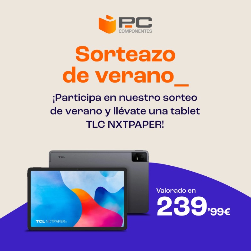 ☀☀☀ ¡𝐒𝐄𝐗𝐓𝐎 𝐒𝐎𝐑𝐓𝐄𝐀𝐙𝐎 𝐒𝐄𝐌𝐀𝐍𝐀𝐋! ☀☀☀

😱 ¡Llévate esta tablet 𝗧𝗖𝗟 𝗡𝗫𝗧𝗣𝗔𝗣𝗘𝗥 𝟭𝟭"!

☝️RT 🔃 y síguenos
✌️ Comenta completando la frase, PcComponentes quiero la tablet para...

✅¡Cuánto más comentes, más opciones!