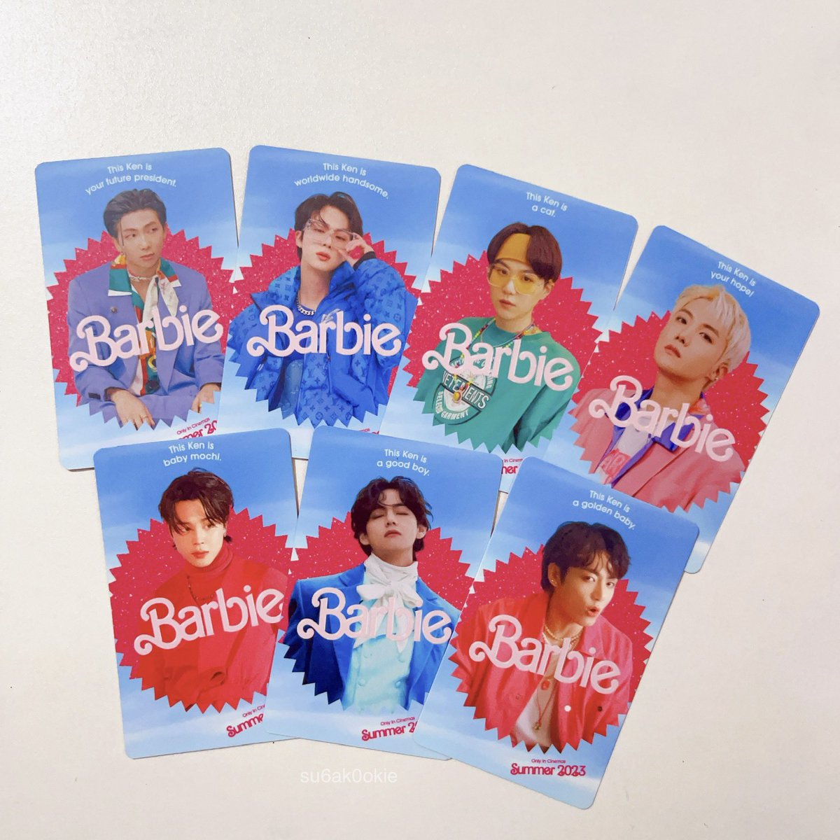 su6ak0okie's tweet photo. it's barbietan if you're still in doubt 💅🏻

Barbie themed Bangtan PCs from @MochiMerchPH 💖 https://t.co/lGpgXBPA63