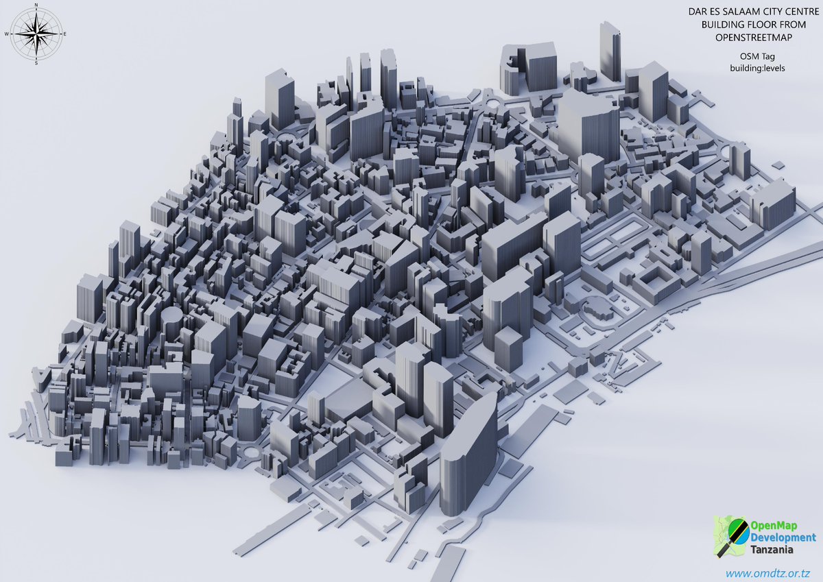 OMDTZ's tweet photo. By utilizing this data, we can accurately analyze building heights and make 3D visualizations of the data for decision-making in town planning and other uses. This data was collected through @RamaniHuria mapping project courtesy of the @WBTanzania , @hotosm  and @OMDTZ
#OpenData https://t.co/oeh8szxQcs