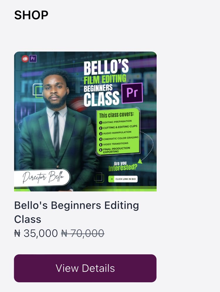 Director_bello's tweet photo. My film editing course promo at the price of N35,000 ends at midnight today &amp; would return to the original price of N70,000. 

You have 11 hours left if you want to take advantage of this opportunity ,

(Link to course in my bio)

Don’t complain
Don’t explain 
Just Believe ❤️ https://t.co/XKTsiOxdON