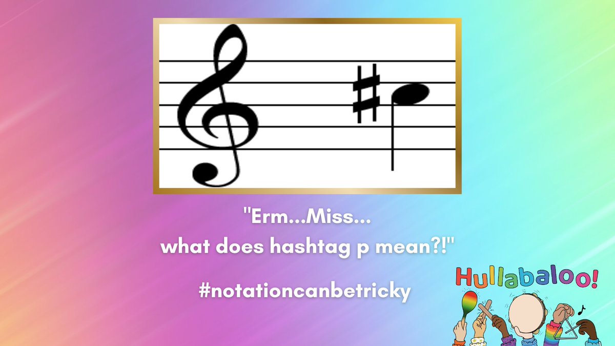 With Hullabaloo, your pupils will definitely know the difference between their hashtags and their sharps! 😆 
#wepromise #hullabaloosavestheday