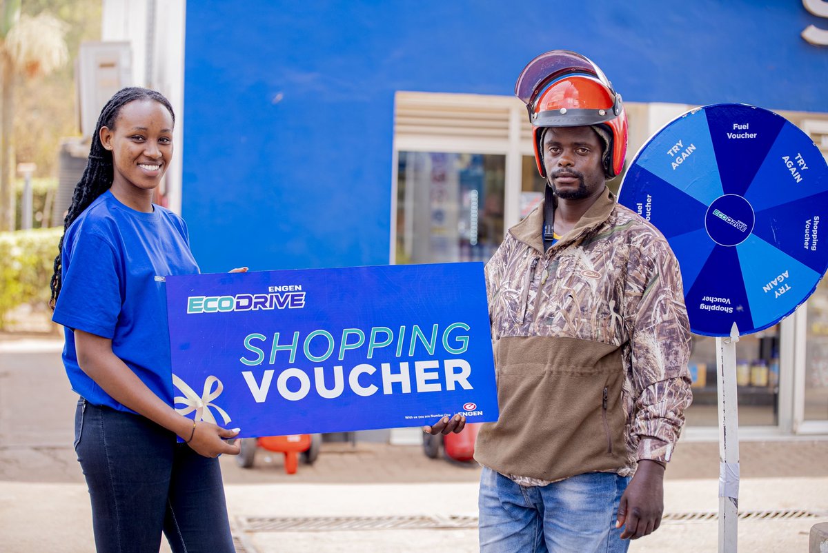 VivoEnergyRw's tweet photo. Fuel up and Win Big! Our activation at Engen Gitikinyoni gave customers a chance to fuel up with #EngenEcodrive and got the chance to win exciting fuel and shopping vouchers!
Fuel up and Save up. Twagiye RUBAVU.
#IronmanRwanda #EngenEcodrive #visitrwanda https://t.co/XGqeojD3SH