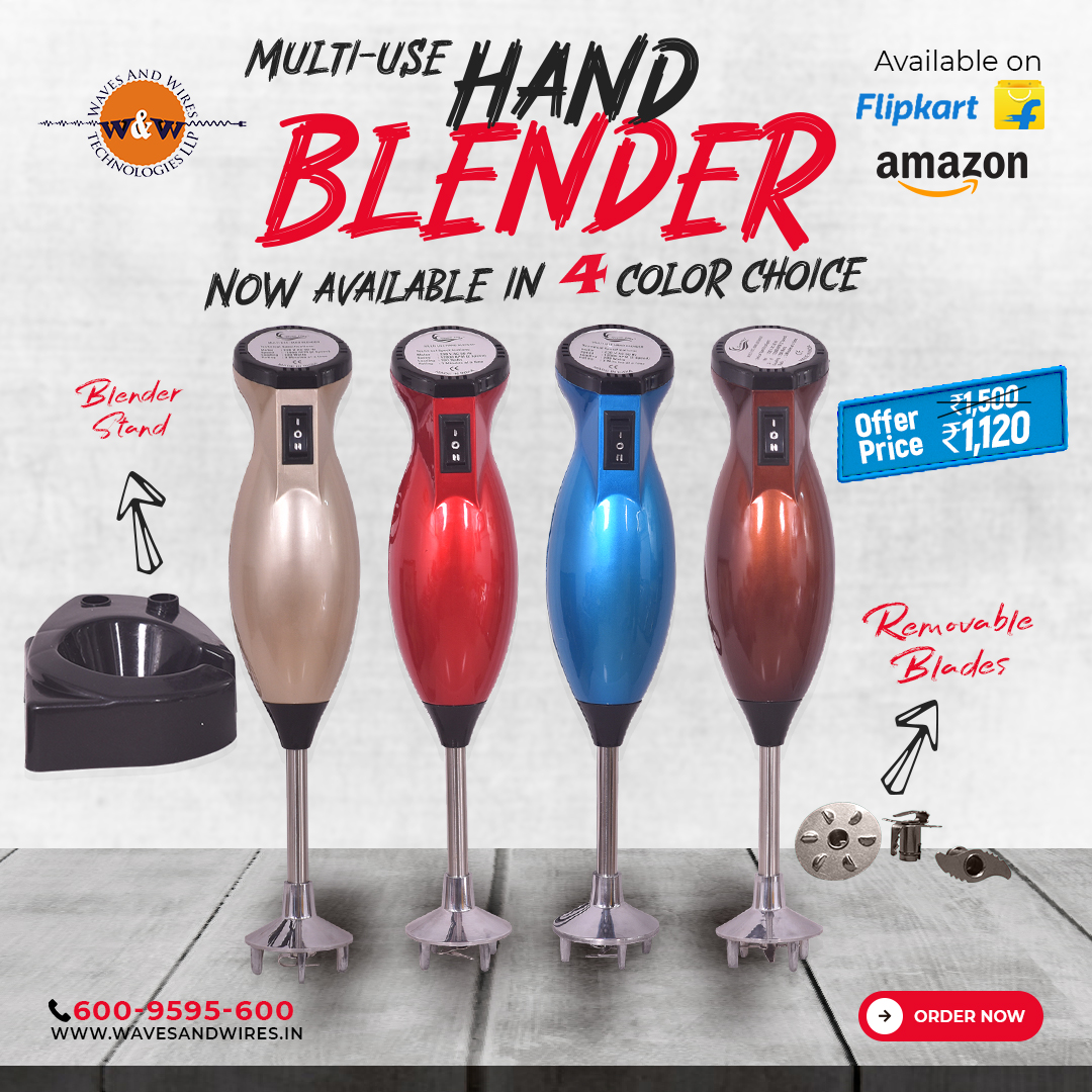 wavesandwires1's tweet image. Simplify your kitchen tasks with the Electric Hand Blender. From smoothies to sauces, achieve perfection with ease.
#cooking #electricproduct #handblender #amazon #flipkart #india #handmixer #juices #wavesandwirestechnologiesllp #affordableprice #kitchenware #wavesandwires #shop
