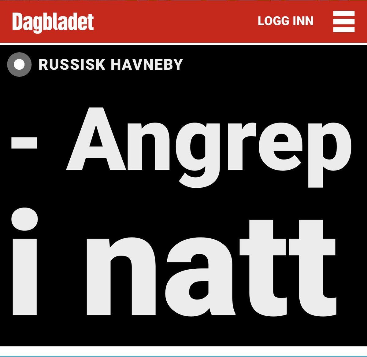 Slattkarn's tweet photo. Ikke nok med at russiske soldater angriper ukrainere og visa vers.. nå har jaggu en russisk havneby gått til angrep også, men hva angrep den egentlig og hvordan ?
#dagbladet #russisk #ukrainsk #angrep #skivebom #havneby 
#media #røyka_sokka_sine 
#har_noen_spørsmål https://t.co/Kp4qZWQlWK