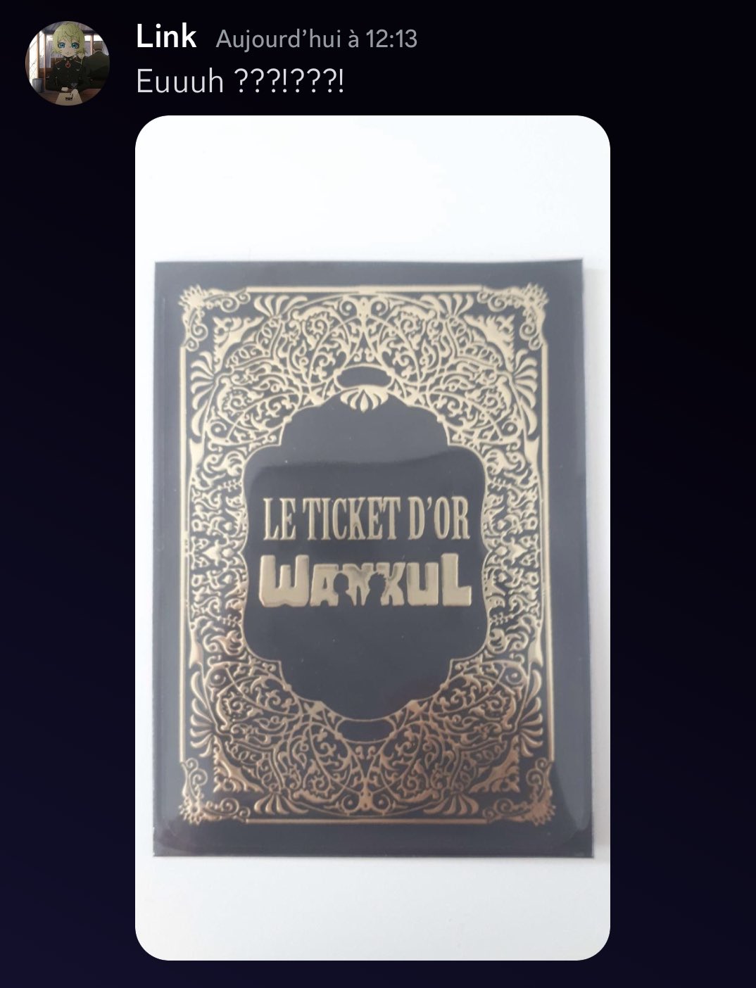Wankul - Le jeu de cartes à collectionner on X: 🚨 Troisième ticket d'or  trouvé 🚨 C'est via un post Reddit que nous l'apprenons, la redditeuse  Khajithascoin a découvert ce ticket d'or