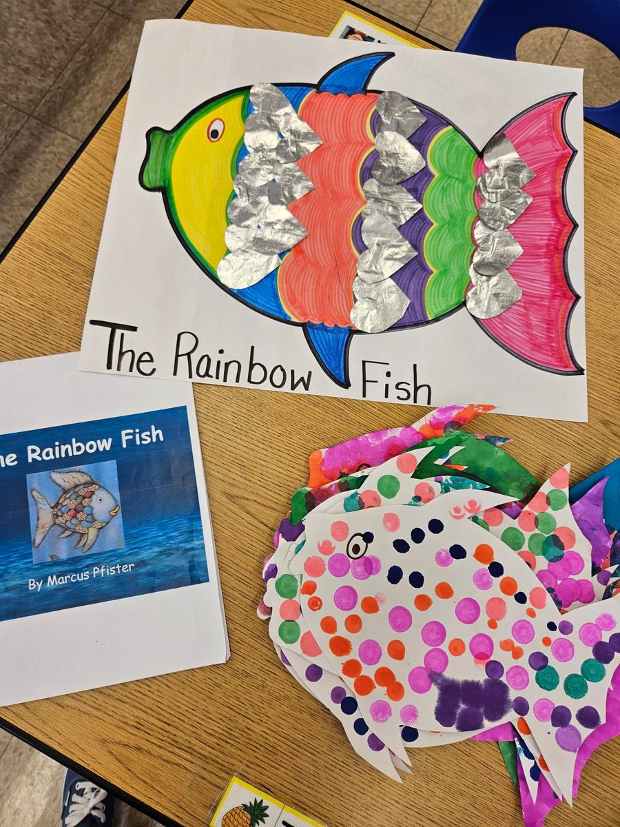 CCCYMCA's tweet photo. Have you read "The Rainbow Fish" by Marcus Pfister? It's a story about sharing and how it can bring others joy and happiness. Our little ones loved it! And learned a couple lessons, too. #ForYouthDevelopment To learn more about our Early Learning Programs, call the Y! https://t.co/uqjoA1u5lv