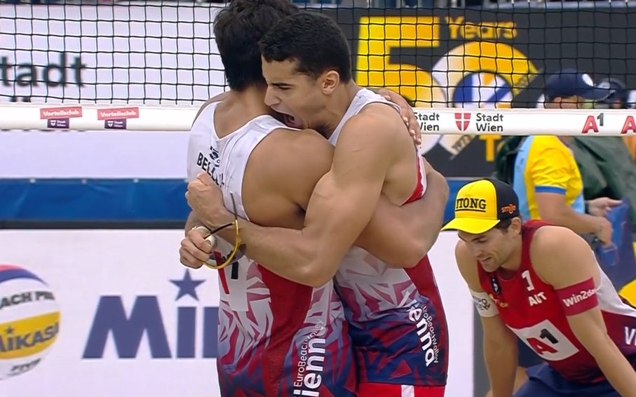 Volleyball England (@vballengland) on Twitter photo 🏐 | EPIC VICTORY
🙌 | Huge congrats to @TeamBelloVolley who have beaten Pristauz and Seidl 24-22, 22-24, 15-12 to progress to the next round of the play-offs at EuroBeachVolley 2023 in Vienna!
🔥 | A superb performance - well done, both!
📸 | <a href="/CEVolleyball/">European Volleyball</a>
#VolleyballEngland 🏐 | EPIC VICTORY
🙌 | Huge congrats to @TeamBelloVolley who have beaten Pristauz and Seidl 24-22, 22-24, 15-12 to progress to the next round of the play-offs at EuroBeachVolley 2023 in Vienna!
🔥 | A superb performance - well done, both!
📸 | <a href="/CEVolleyball/">European Volleyball</a>
#VolleyballEngland