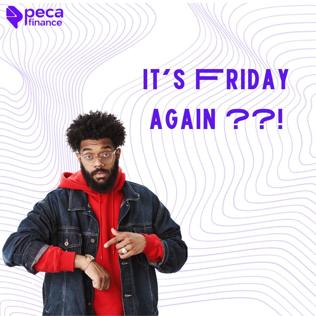 PecaFinance's tweet photo. Is it just us or did the week go by really quickly? Anyways, Friday is here!!! Let's kick back and enjoy the weekend. 

#TGIF #fridaymorning #FridayVibes #FridayFeeling #ThankGodItsFriday https://t.co/9M9xaL62Qm