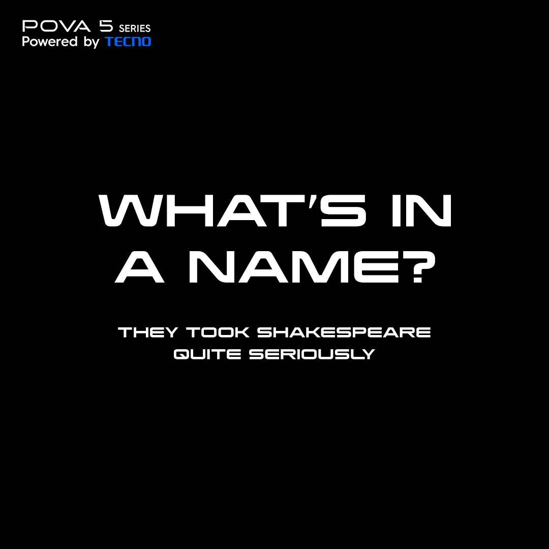 pova_mobile's tweet photo. If the name is so bland, we wonder about the product! 
#JustSaying

#TECNO #DiscoverTheLight #POVA5Series #ArcInterfaceByPOVA https://t.co/Wo7Ql8OJat