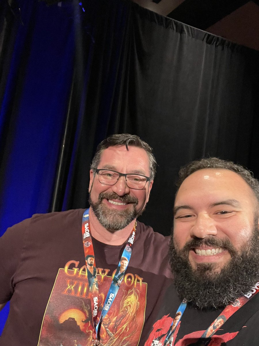 The legend himself <a href="/lukegygax/">Luke Gygax</a> out here putting on a great show. Thank you for accepting the challenge coin and for a lovely game! 
#dnd5e #dnd #GenCon2023