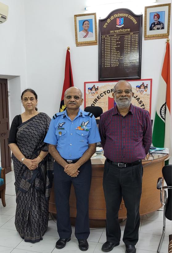 Lalit Jain (@lalit_ddgrajncc) on Twitter photo Honoured to meet volunteers of Eye Bank Society of Rajasthan . Yeoman service to mankind. NCC Rajasthan joining hands with them to spread awareness about noble cause of Eye Donation. One donation gives eyesight to Two. <a href="/HQ_DG_NCC/">National Cadet Corps</a> <a href="/gpsingh3para/">GP Singh</a> <a href="/NCCDteRajasthan/">NCC Dte Rajasthan</a> <a href="/PRODefRjsthn/">PRO Jaipur MoD</a> Honoured to meet volunteers of Eye Bank Society of Rajasthan . Yeoman service to mankind. NCC Rajasthan joining hands with them to spread awareness about noble cause of Eye Donation. One donation gives eyesight to Two. <a href="/HQ_DG_NCC/">National Cadet Corps</a> <a href="/gpsingh3para/">GP Singh</a> <a href="/NCCDteRajasthan/">NCC Dte Rajasthan</a> <a href="/PRODefRjsthn/">PRO Jaipur MoD</a>