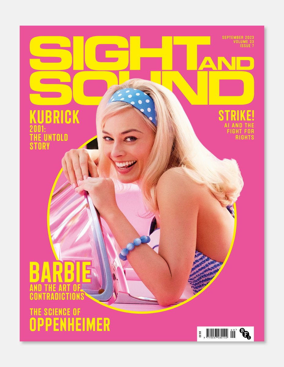 Sight and Sound magazine (@sightsoundmag) on Twitter photo Hi Barbie! 👋
Greta Gerwig’s smash hit takes the cover of a packed (pink) issue, out on Monday
Find out what's inside here and in the 🧵 below: buff.ly/3qifhm0 
Order your copy now: buff.ly/3qm9Ouk Hi Barbie! 👋
Greta Gerwig’s smash hit takes the cover of a packed (pink) issue, out on Monday
Find out what's inside here and in the 🧵 below: buff.ly/3qifhm0 
Order your copy now: buff.ly/3qm9Ouk