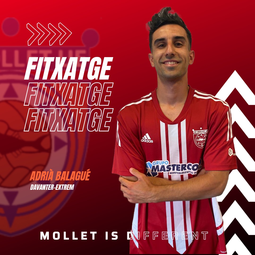 ✅ FITXATGE 23-24 🔴⚪

𝙈é𝙨 𝙥ò𝙡𝙫𝙤𝙧𝙖 𝙖 𝙡𝙖 𝙥𝙖𝙧𝙩 𝙤𝙛𝙚𝙣𝙨𝙞𝙫𝙖 

Adrià Balagué procedent de la <a href="/UEVic_/">Unió Esportiva Vic</a> (Lliga Èlit), s'incorpora al Mollet.

Benvingut Adrà 🙌

#MolletIsDifferent