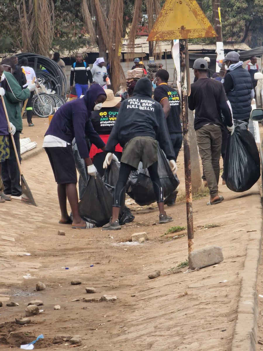 We embarked on a 'go out and vote clean up' campaign.' The program was aimed at cleaning up the environment,  discouraging littering and encouraging people to go out and vote on the 23rd of August 2023. #TakaNoVoter #VoteOrMissOut #VOMO