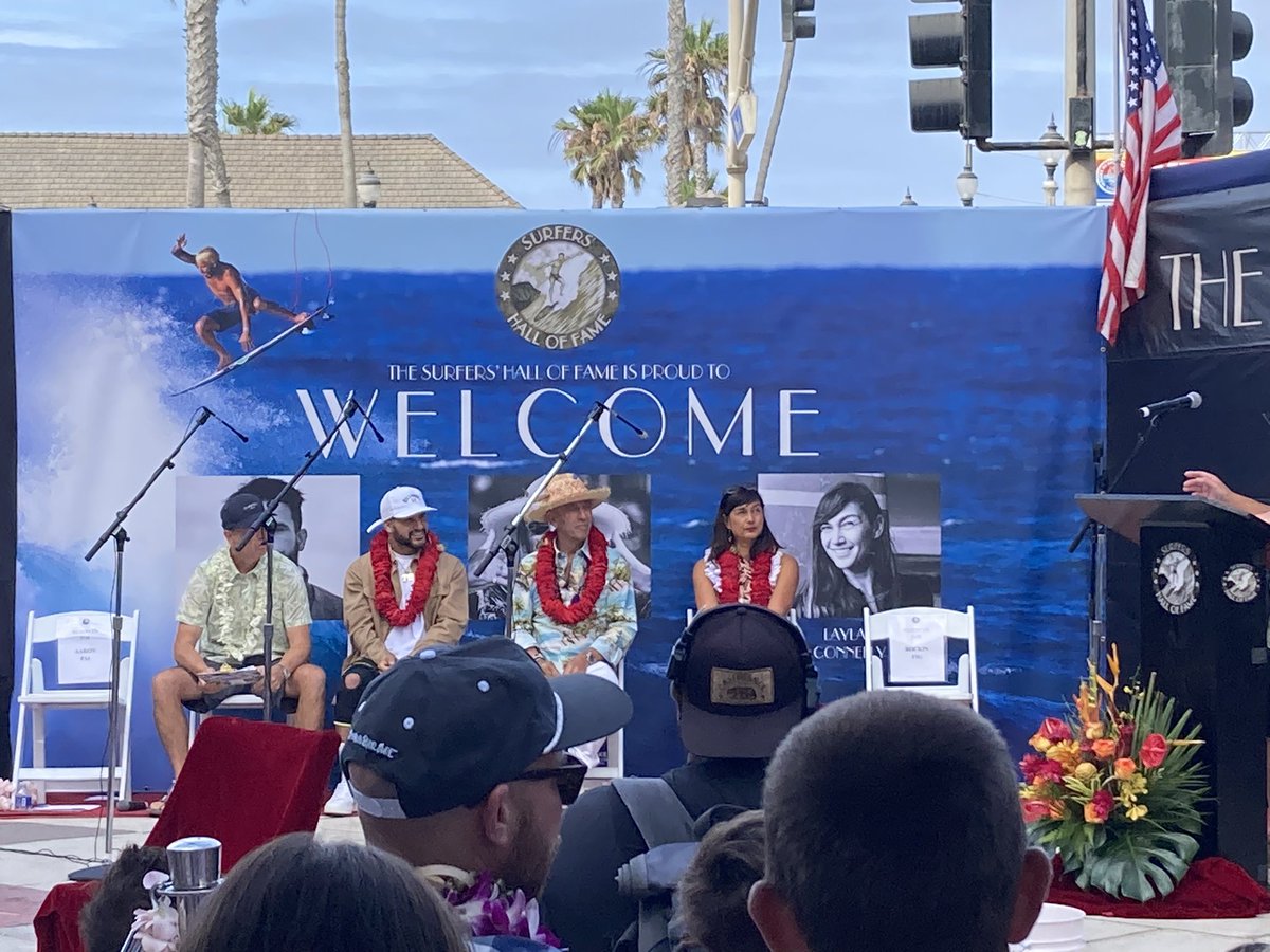 I work with amazing journalists. This morning I am here as the Surfers’ Hall of Fame inducts Laylan Connelly. So freaking excited for her. Or I guess I should say stoked!!!