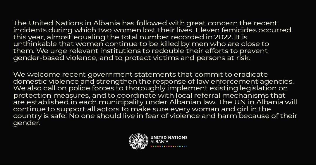 UN_Albania's tweet photo. Statement by the UN in Albania ⬇️ https://t.co/ziUM2ZS3yo