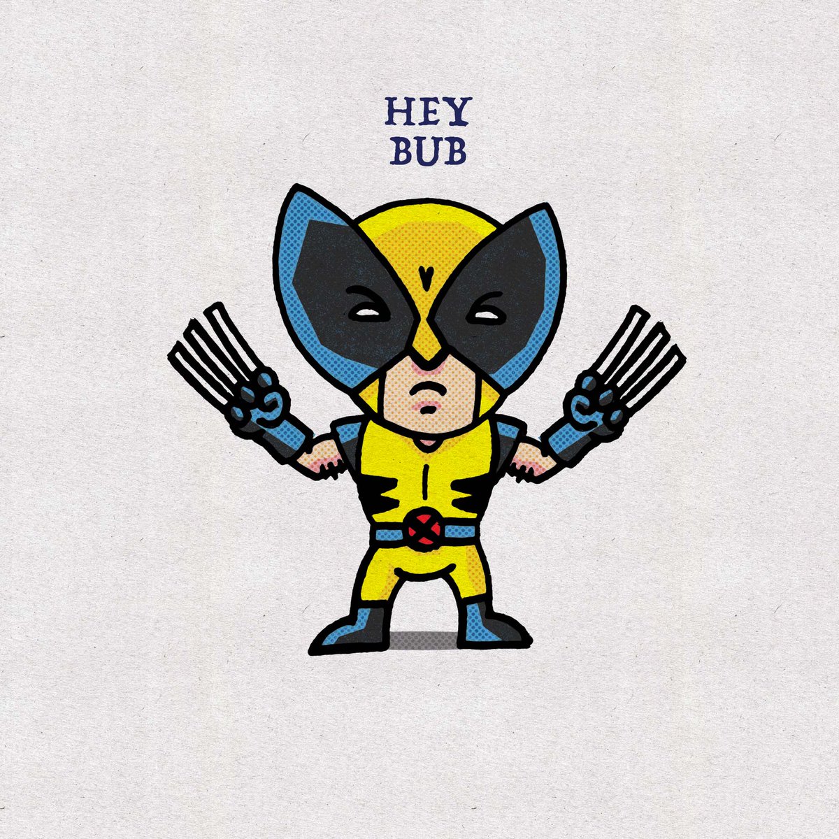 KAMcDermott74's tweet photo. Following up my diddy Deadpool with a wee Wolverine! Bit of wind-down fun for a Friday. 
#deadpool3 #marvelcomics #marvelstudios #marvel #comicart #halftone #cartoon #deadpoolfanart #marvelfanart #marvelsnap #sketch #snikt #heybub #wolverine #wolverinefanart #hughjackman https://t.co/kbPl19p0HD