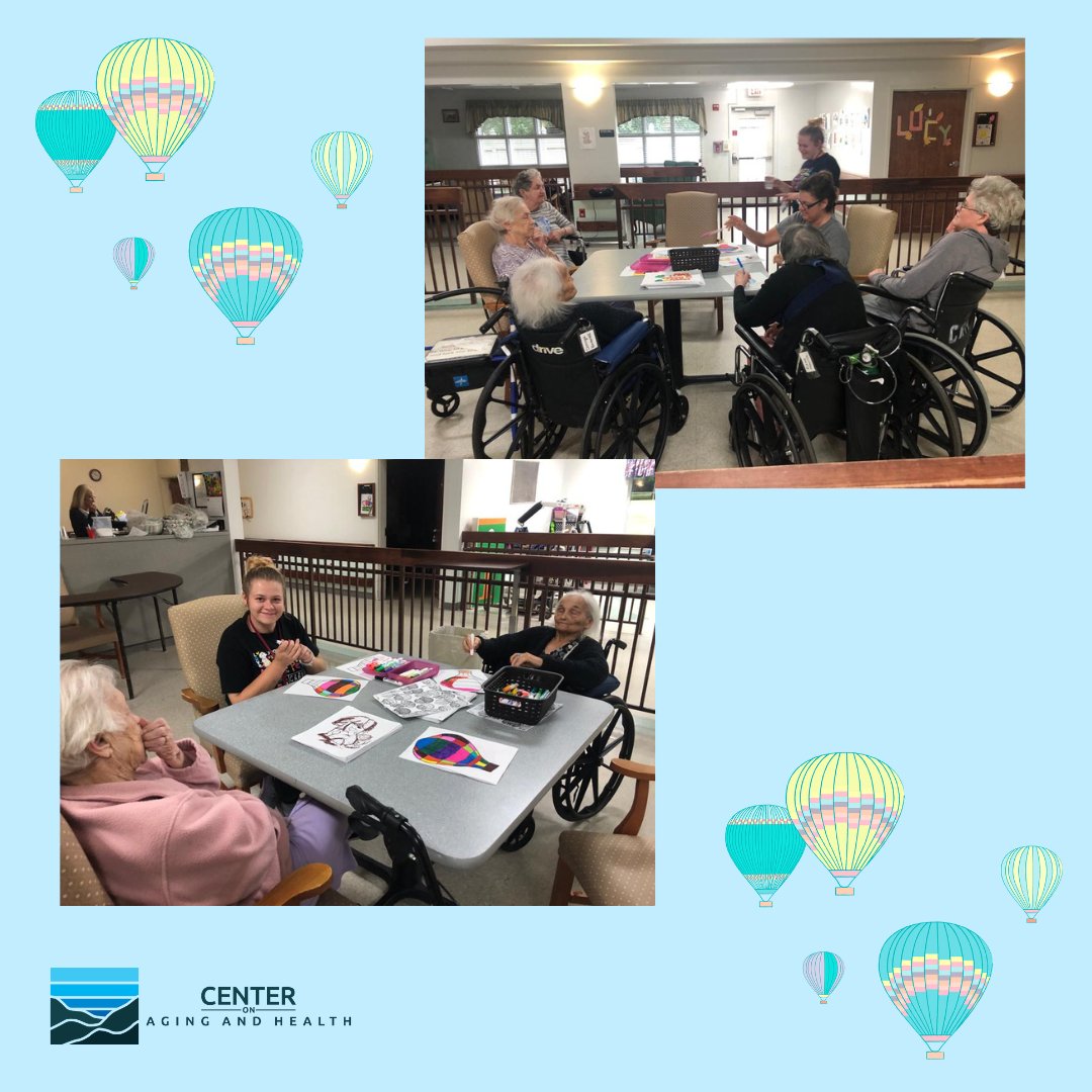 aging_center's tweet image. Ready, set, color! 🎨 We had a blast creating these hot air balloon-inspired masterpieces! It was the perfect way to relax and add a pop of vibrancy to our walls! #HandmadeVibes #COAH