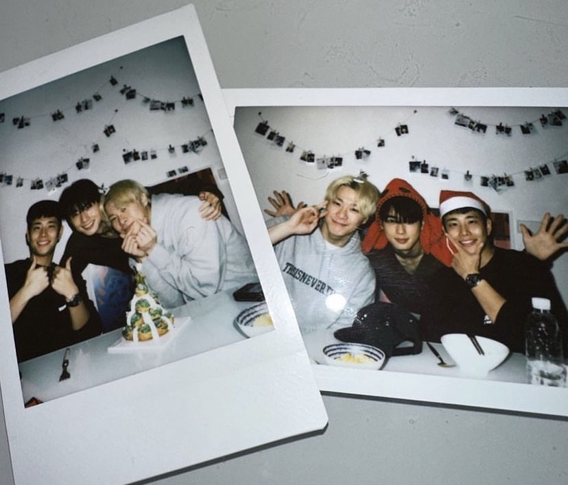 mzylvs_2's tweet photo. MJ, who never forgets to spend his time with the members and who would usually call them to tell them that "I'm leaving at that time; free up some time" (according to Binsan) whenever he takes his vacation leave from the camp!

*He always makes sure that he has the time to meet with the members, no matter how busy or short his time is! He's the BESTEST hyung ever! ASTRO is so lucky to have him as their hyung! And ofc, we AROHA's are so lucky to have him too!💜
#MJ #엠제이 #아스트로 #ASTRO