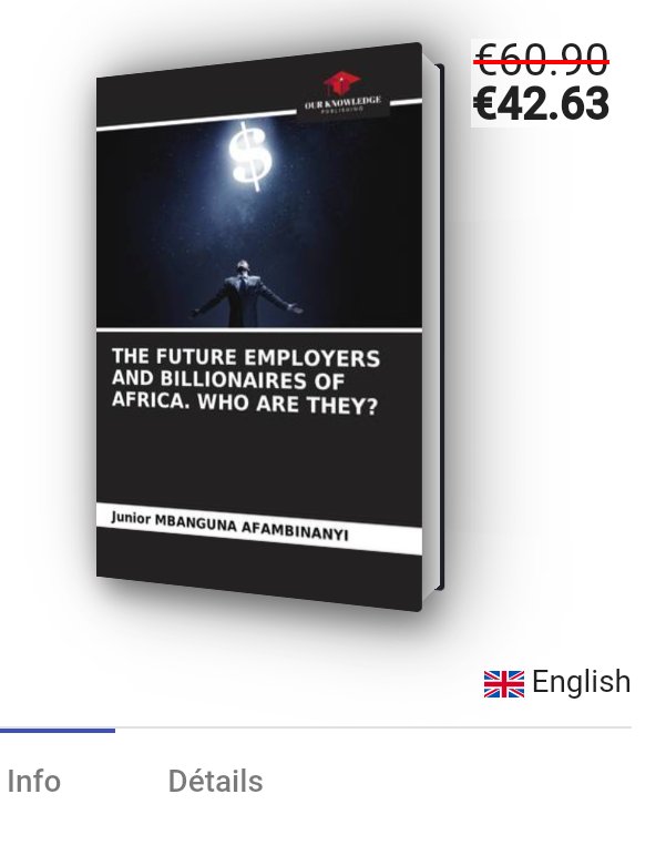 JMbanguna's tweet photo. Get the #English_version of our book here:👇
#ISBN: 9786205027752 available on #Amazon and others... https://t.co/eEzRnV26vm
