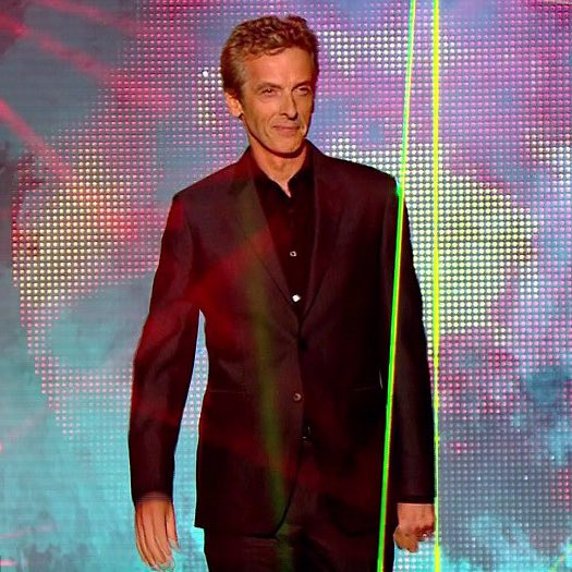 dailytwelve's tweet photo. happy 10 years since peter capaldi was announced as doctor who in a blinding laser show !! https://t.co/BUJ6eLymGt