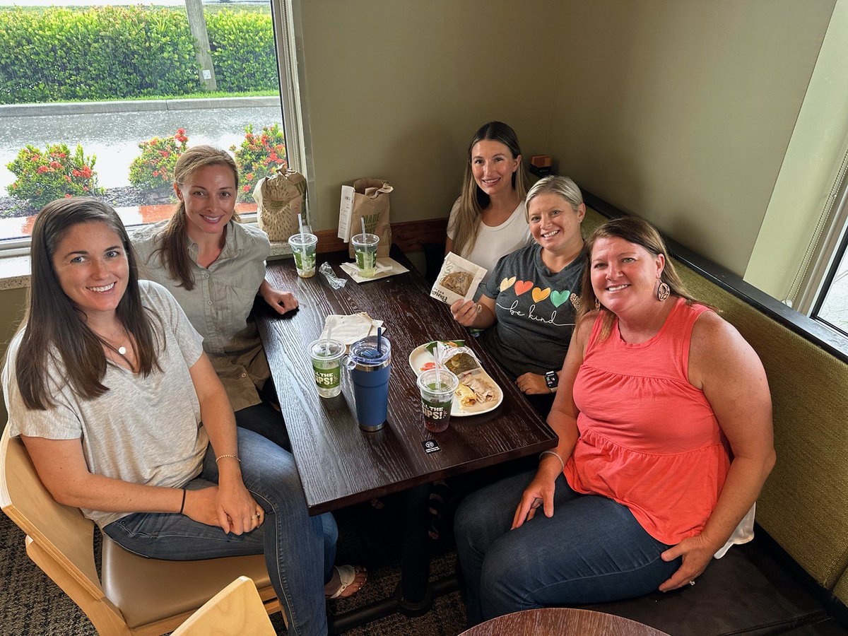Pre-service lunch date! <a href="/Dolangtbe/">Mrs. Dolan</a> <a href="/Parkersteph24/">Stephanie Parker</a> <a href="/Miss_PopoffTBE/">Sophia Popoff</a> <a href="/MrsMatthiesen/">Kelsey Matthiesen</a>