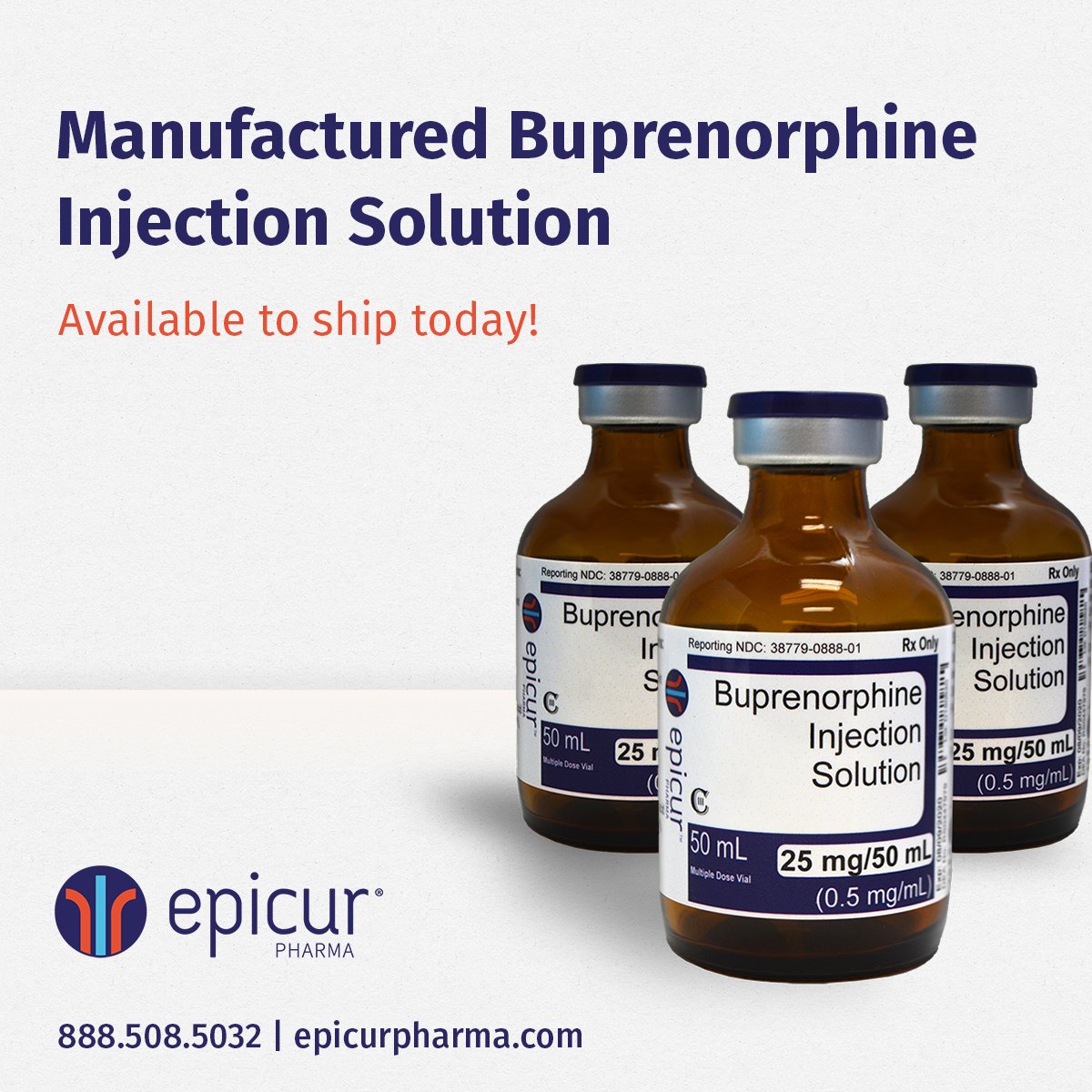 EpicurP's tweet photo. Product Highlight!

Our 503B Buprenorphine Injection is 100% manufactured following FDA standards. Stay FDA and DEA compliant when you order from us! https://t.co/AfXJ3AwBwX

#503B #vetmed #FDA https://t.co/hFmsUW73iN