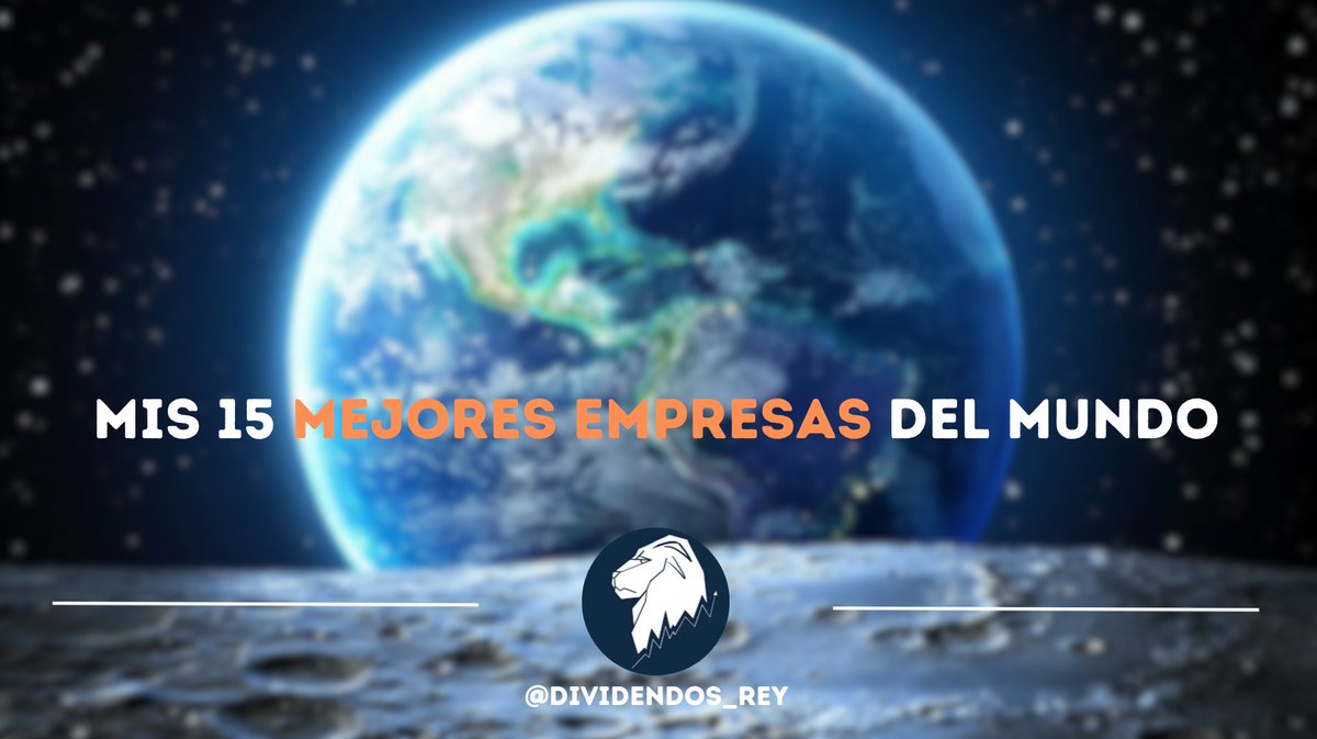 ¡Cada vez sois más los que invertís en acciones con dividendos! 👏

Es fundamental invertir en empresas con una sólida trayectoria (dividendos pagados sin interrupción).

🌍 ¡Mis 15 mejores empresas del MUNDO!

Un hilo🧵