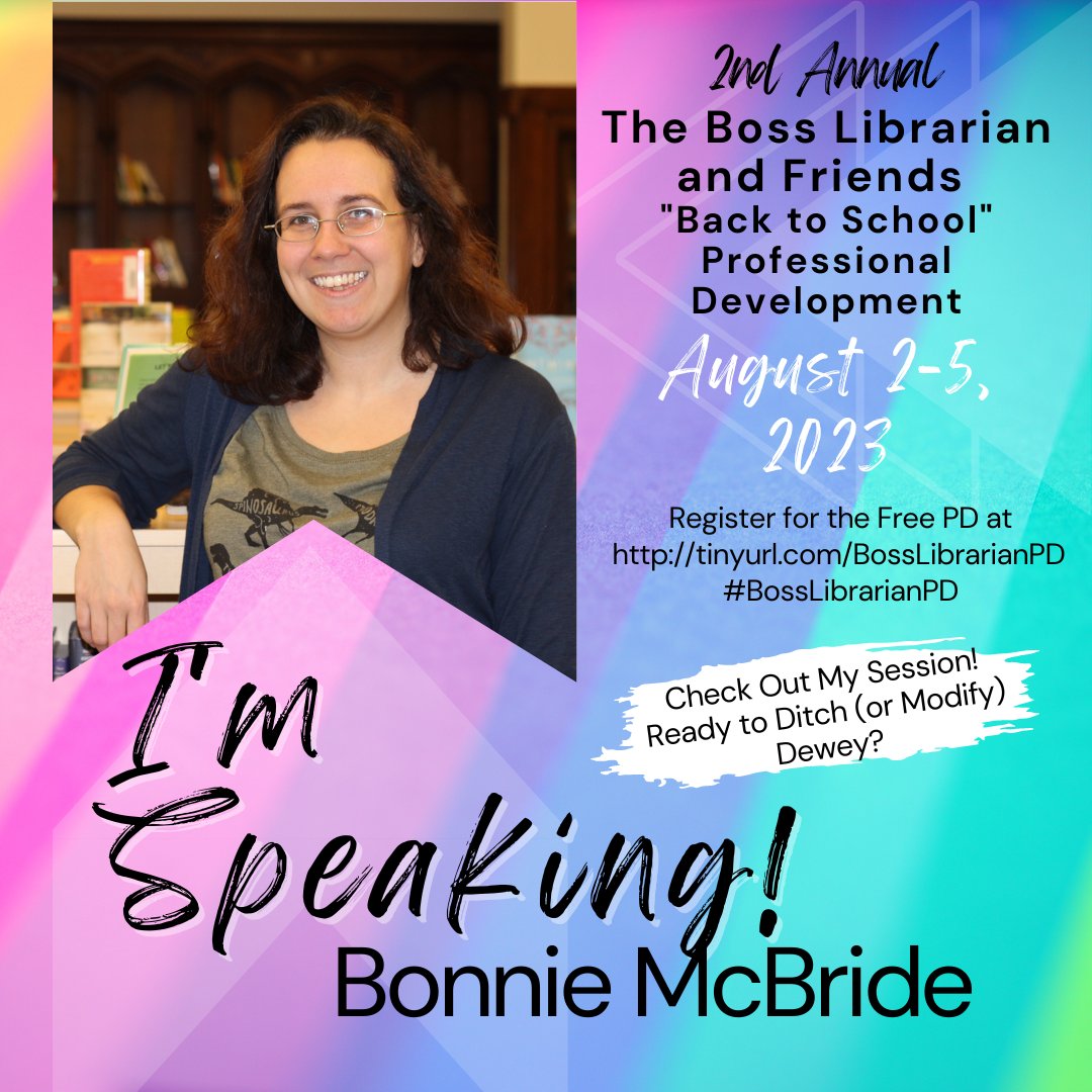 Getting ready to present today at 1:30EST at the awesome #BossLibrarianPD - I've gotten so many great ideas and I'm excited to share some of my own!