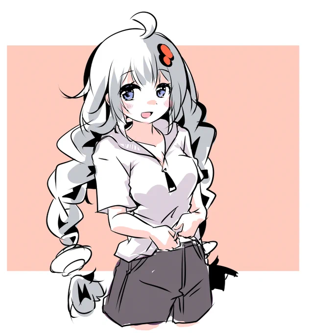 おへそをみせてくれない…