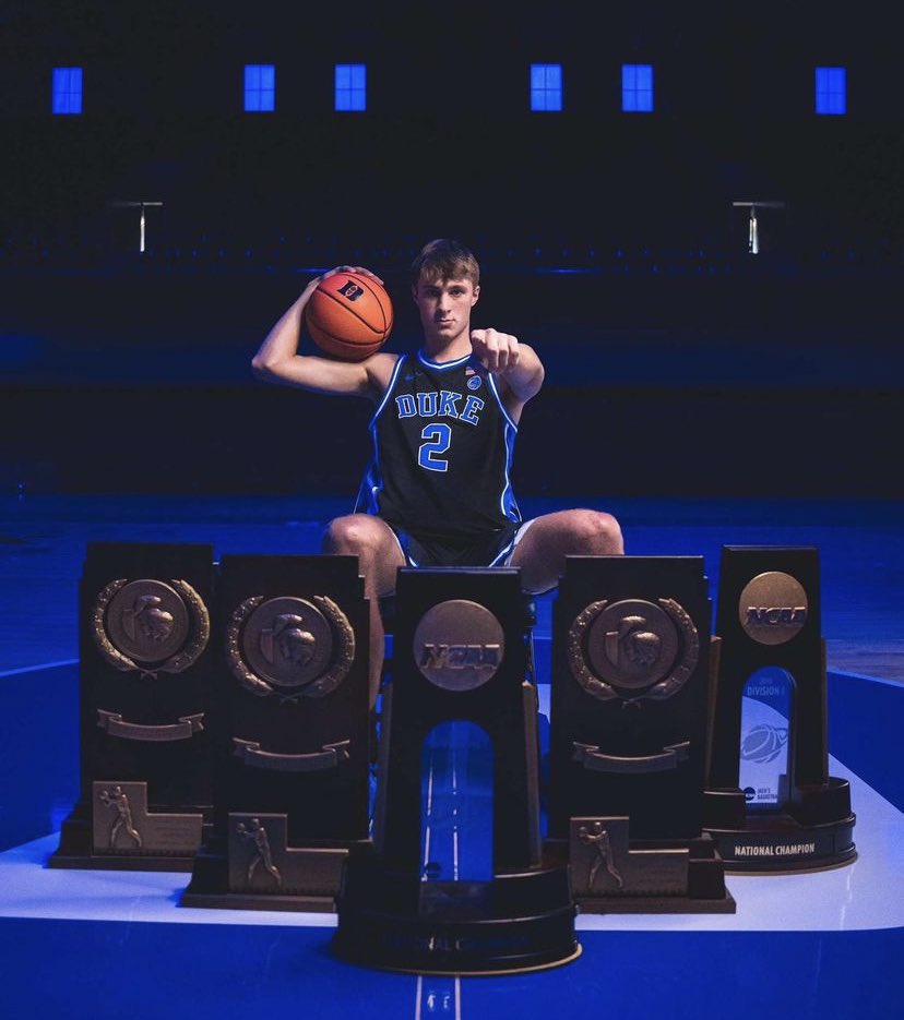 BlueDevils's tweet photo. Cooper Flagg on his visit to Duke! https://t.co/N7eYfqfXOh