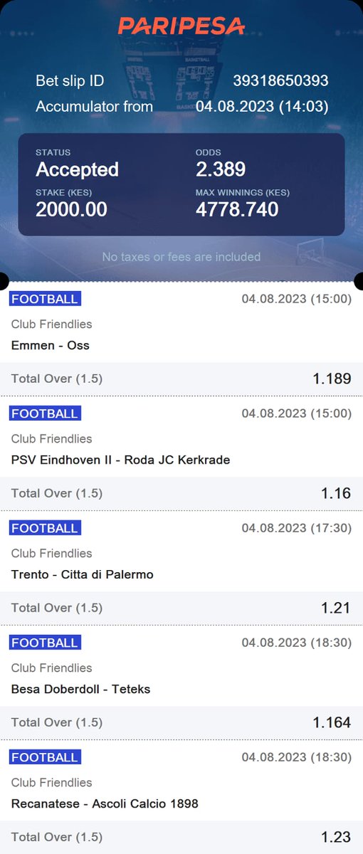 deejayesky's tweet photo. Today I am sharing a sure betslip!

Join us now via https://t.co/HJziPGr1om
Promocode Meme4 

Bet now and win!

Sauti sol mia Khalifa arimis konza earthquake Aston villa supreme Court #Sk8cityNairobi kepa ruiru Nigeria Andrew Tate dalot #MKU23rdGraduation Niger iPhone 15 Kelly https://t.co/WDcJ8HkdsF