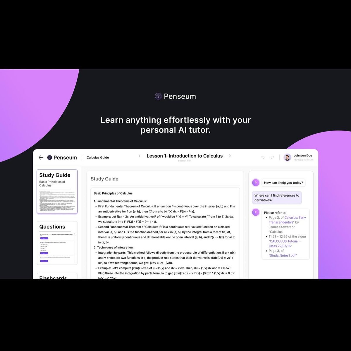 Penseumai's tweet photo. Here’s a sneak peek of what’s in store for our Beta version! 🌟📚
Want to try it? Visit https://t.co/5pQbECDzRq and join our Discord. Link in bio‼️🚀📖
#PenseumBeta #StayTuned #AllinOne #StudySmart #Penseum #PenseumBeta #EdTech #learn #study #tutorial #tutor #software https://t.co/i0MtQ4VMJr