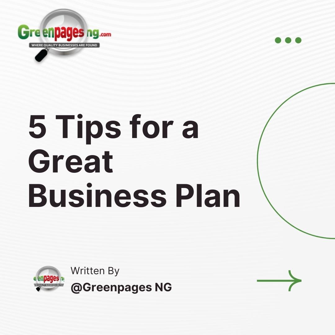Greenpagesng's tweet photo. Master the art of strategic planning with these two final tips for crafting the perfect business plan. Get ready to take your entrepreneurial dreams to the next level! 💼✨ #BusinessPlanning #EntrepreneurLife https://t.co/Az6I6pl47k