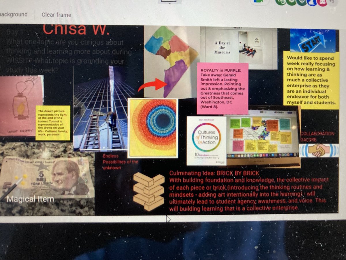 A very special closing meeting for virtual Learning Group 3 as participants shared their exhibitions of learning and how they plan to enact the ideas they explored at @wissit23 ⁦<a href="/JacquelynLonon/">Jacquelyn Lonon</a>⁩