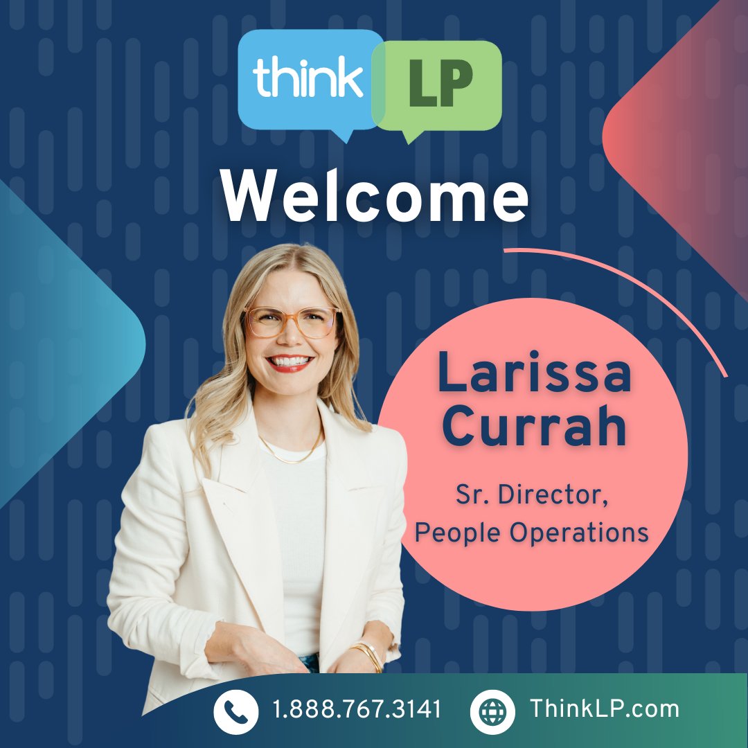ThinkLP's tweet image. We are excited to announce that we keep growing and are expanding our leadership team by adding two new roles, and we are thrilled to welcome Roger Orde as the CCO and Larissa Currah as the Senior Director of People Operations!

#ThinkLP