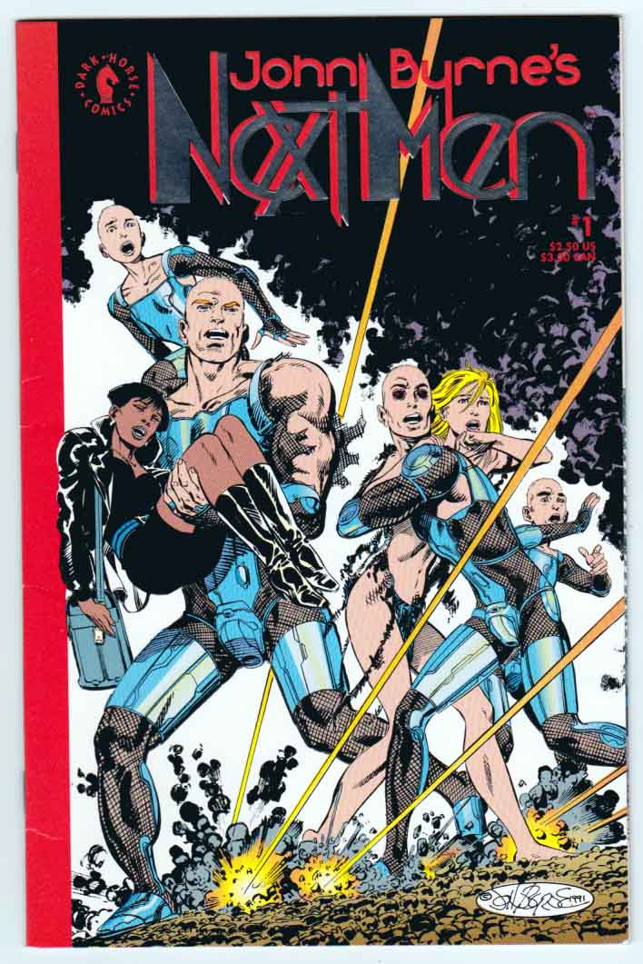 MakeMyComicRare's tweet photo. #NextMen #1 (1992) #JohnByrne Art, Cover, & Story / 1st Appearance of Sathanus Dreams...disfigurement... and death. The mutates escape from Project Next Men only to find themselves on the run in a world completely different from their memories. https://t.co/rG9uUFil7N https://t.co/9juWARoXbo