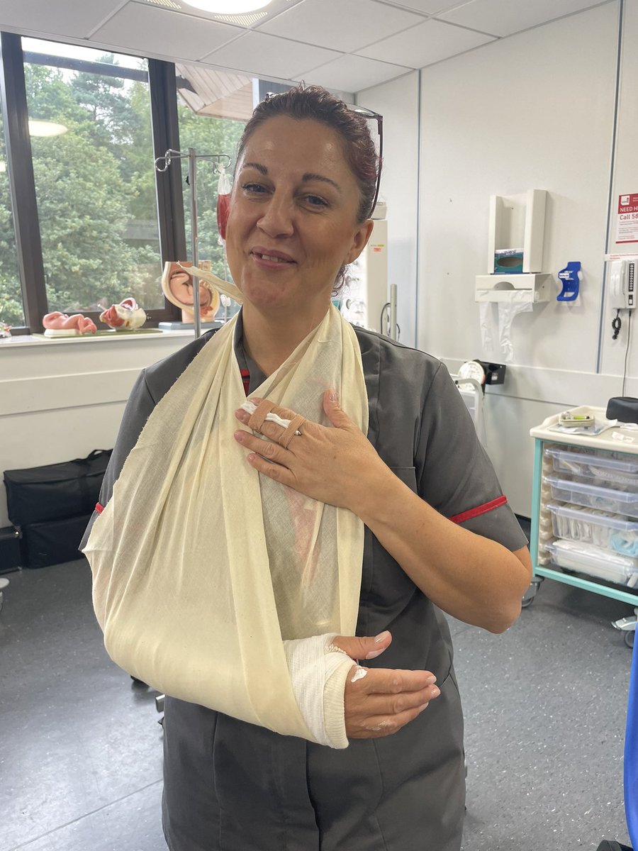 Liz Lloyd-Martin (@lizlloyd911) on Twitter photo Sept 21 Children’s nursing students practised some minor injury skills today. Poor <a href="/LouiseHulme14/">Louise Hulme</a> had multiple injuries that needed attention. Luckily they did a good job 👏 @StaffsUni <a href="/StaffsUniHSW/">Staffs Uni Health, Science and Wellbeing</a> <a href="/StaffsUNursing/">StaffsUniNursing</a> Sept 21 Children’s nursing students practised some minor injury skills today. Poor <a href="/LouiseHulme14/">Louise Hulme</a> had multiple injuries that needed attention. Luckily they did a good job 👏 @StaffsUni <a href="/StaffsUniHSW/">Staffs Uni Health, Science and Wellbeing</a> <a href="/StaffsUNursing/">StaffsUniNursing</a>