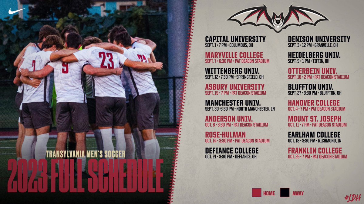 Take a look at our 2023 Schedule
#LDH #Family 🦇