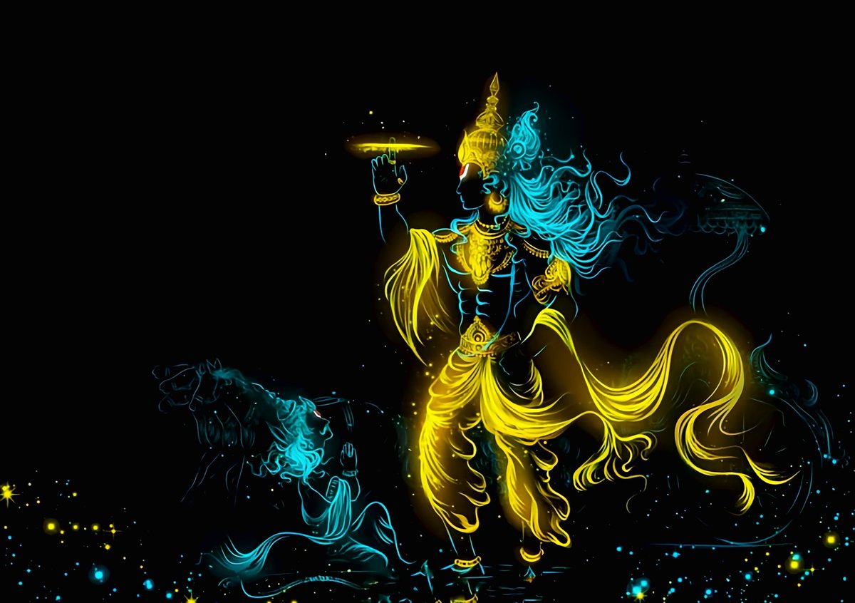 iQuillWarrior's tweet image. स्वभावजेन कौन्तेय निबद्धः स्वेन कर्मणा
कर्तुं नेच्छसि यन्मोहात्करिष्यस्यवशोऽपि तत्
You are bound by your nature of fieriness and Karma, thus that action which you do not want to do out of attachment &amp;amp; imprudence, you will eventually do under impulsion.
~#ShriMadbhagvadGita