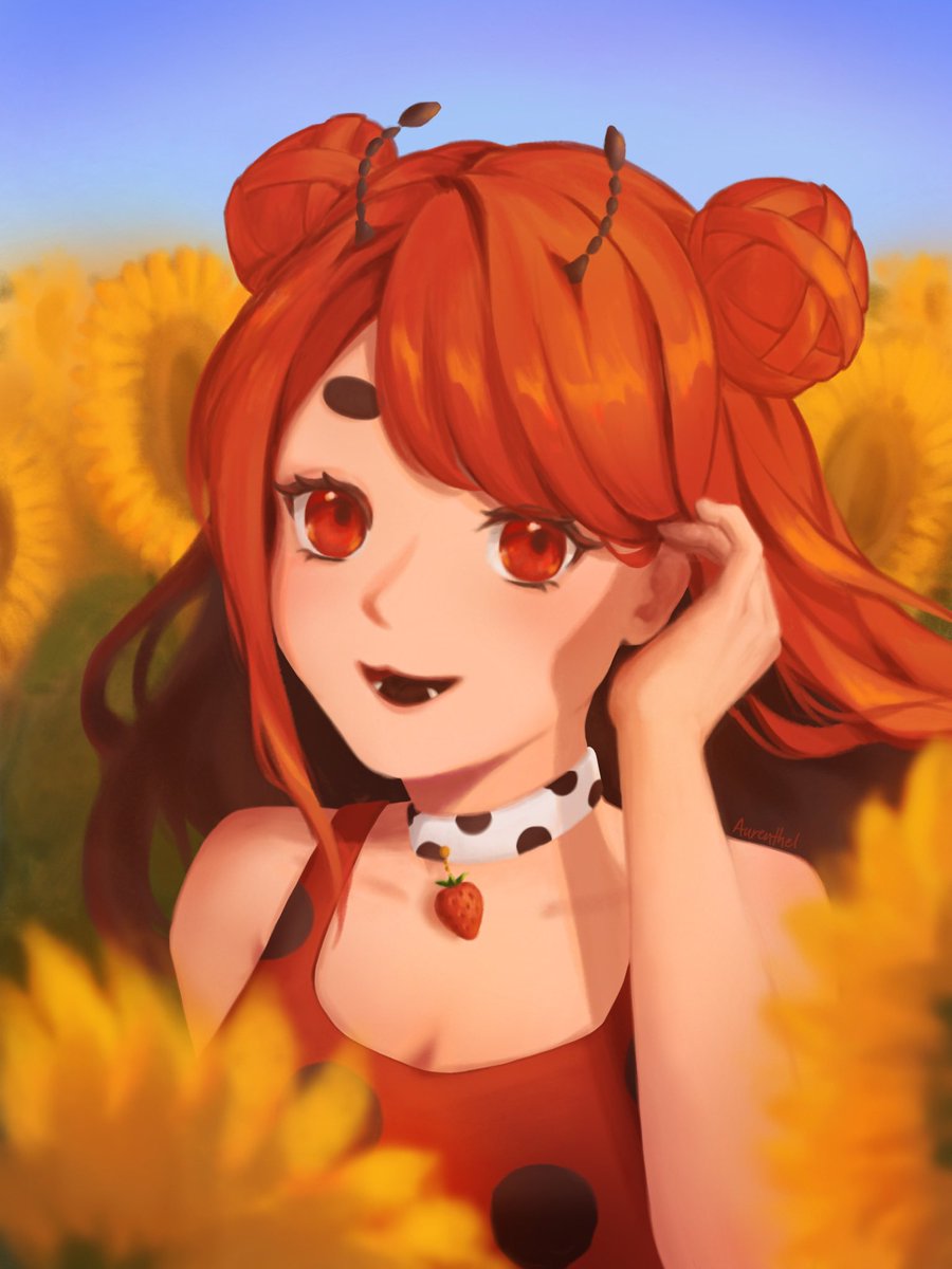beri in sunflowers
#beriart